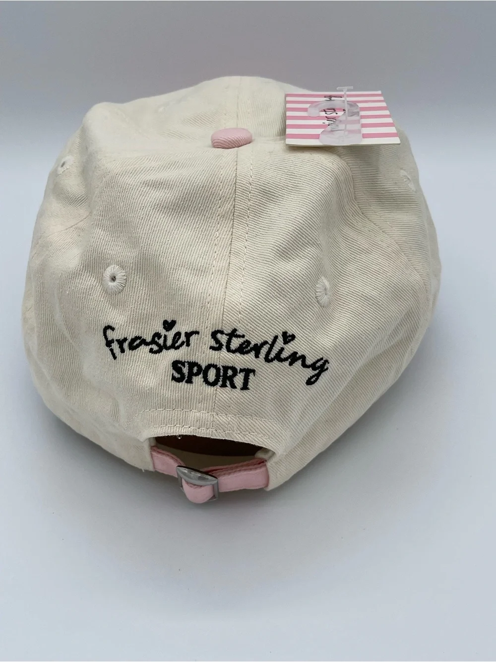 Frasier Sterling Two-Tone Sailboat Baseball Cap - Cream & Pink